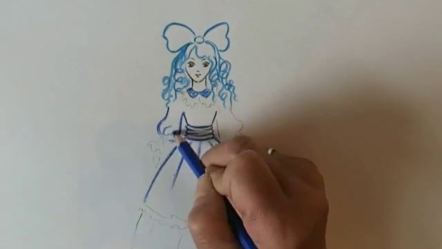 Учимся рисовать Мальвина Золотой ключик Буратино смотреть онлайн