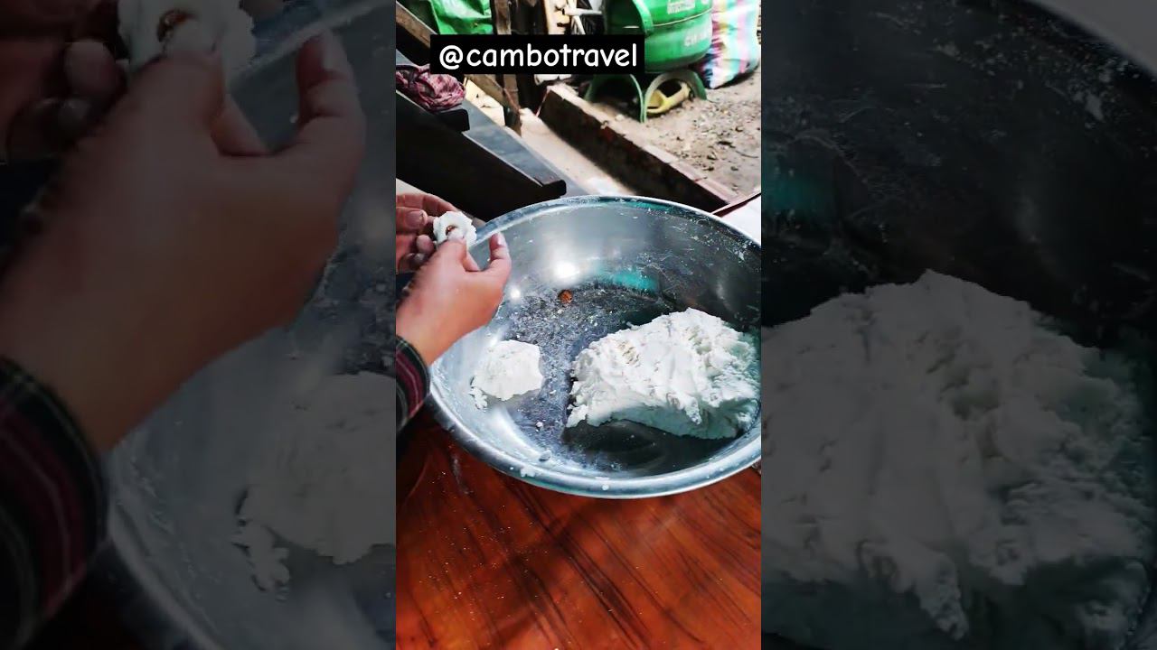 Кухня Камбоджи. Местные сладости #камбоджа #еда смотреть онлайн