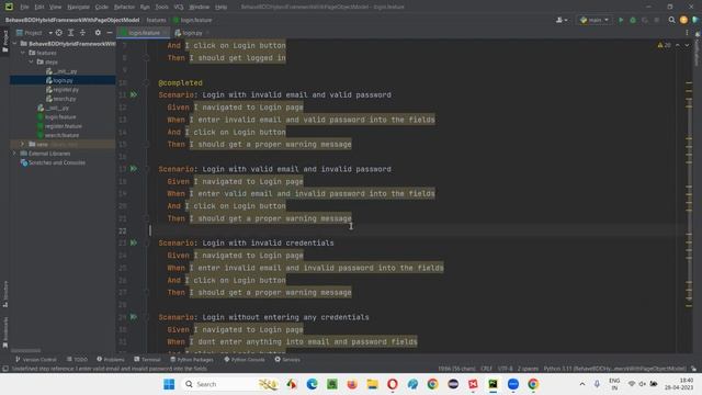 2. Behave BDD Selenium Python Hybrid Framework with Page Object Model (Part 2)