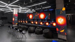 Светодиодные экраны для кибер арены, Казань, ИТ-парк имени Башира Рамеева, ДжиТи Лайт