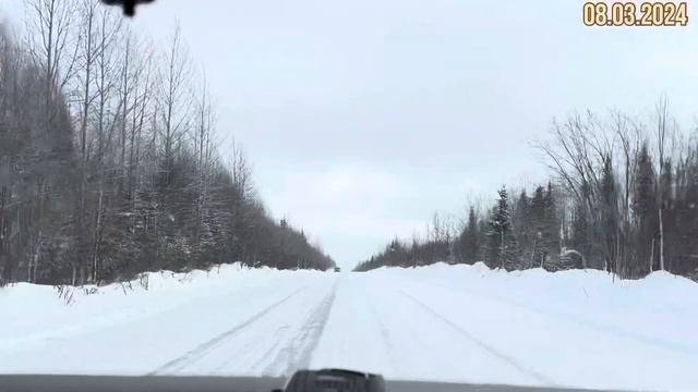 #Ухта …дорога Ухта-Якша…312 км…Республика Коми…08.03.2024…travel to Russia 2024 смотреть онлайн