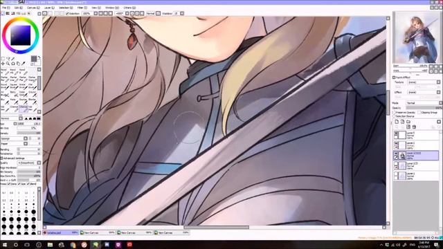 [Paint Tool SAI] Katalina Painting Process