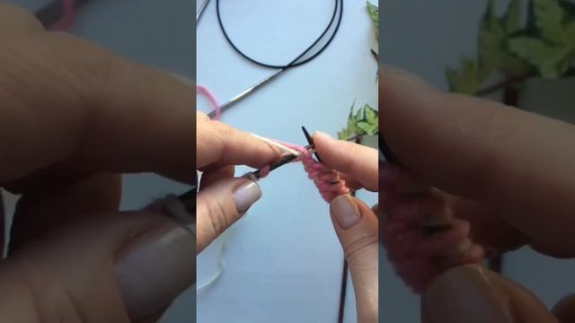 Учимся вязать двусторонний жаккард. Набор петель для образца