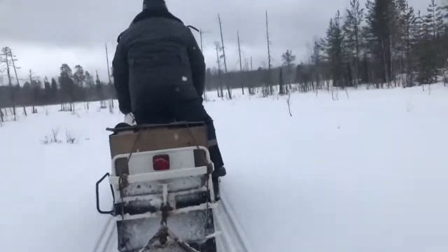 За окунём в глушь Карелии на снегоходе!! смотреть онлайн