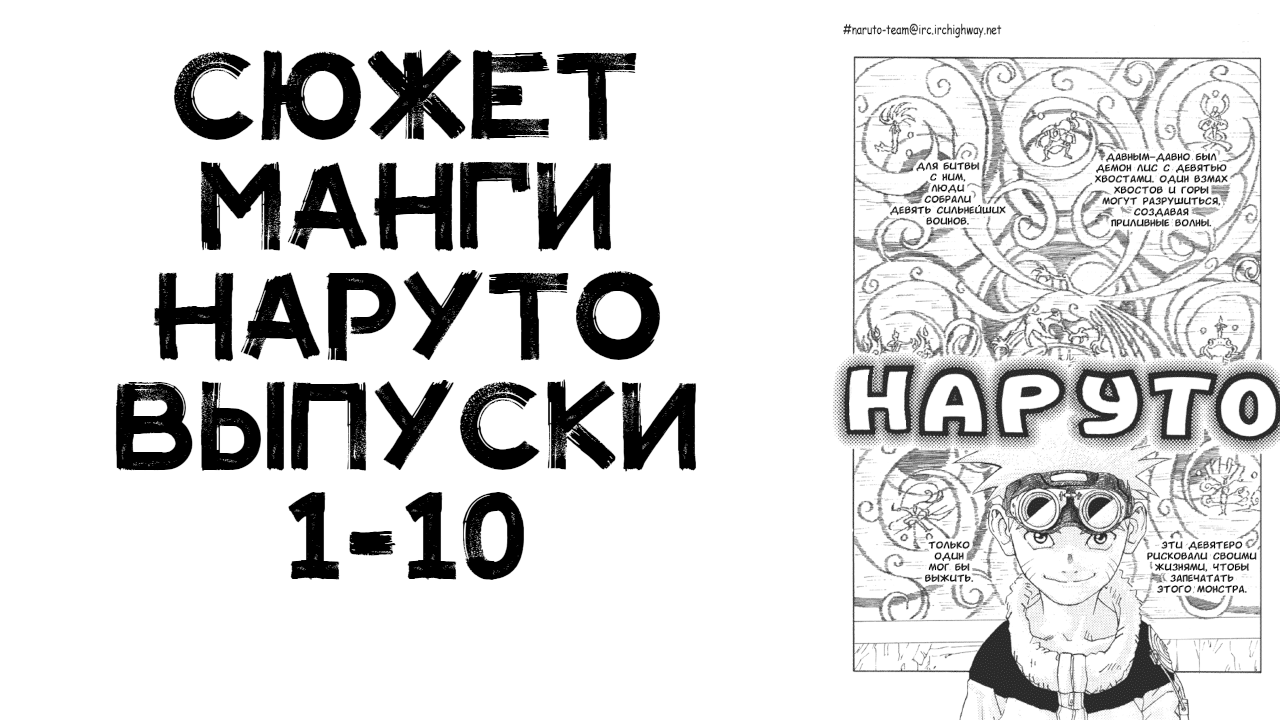 Сюжет манги Наруто. Главы 1-10