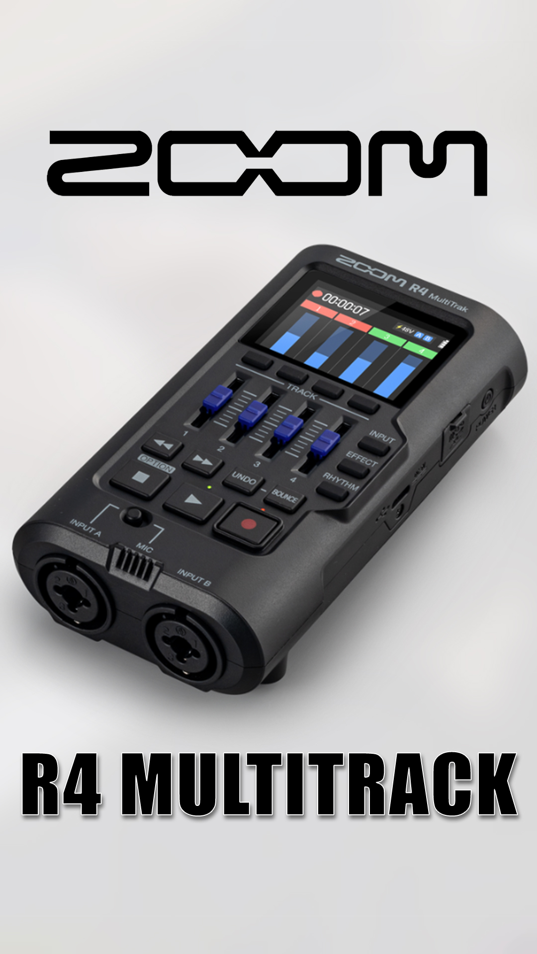 #R4MultiTrak - новый 32-битный аудиорекордер с плавающей запятой от Zoom