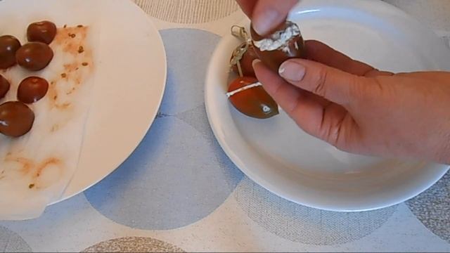 Помидоры фаршированные сыром и чесноком.Закусна на Новый Год!