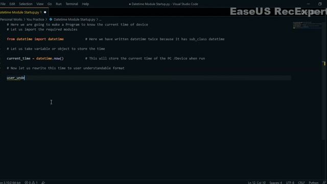 Date time Module Program in Python | Python Programming | Techup Guys