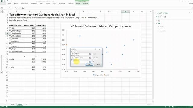 How to create a 4-Quadrant Matrix Chart in Excel смотреть онлайн