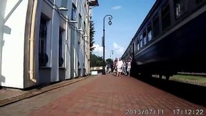 Прибытие поезда Витебск-Смоленск в Лиозно