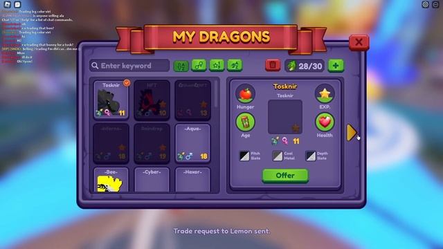 Trading My Tosk (Tosknir) For A Bun (Aranga) (Roblox Dragon Adventures) W/F/L? смотреть онлайн