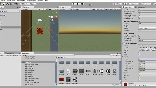 Unity3d. Искусственный интеллект монстра(Урок№4.2) смотреть онлайн