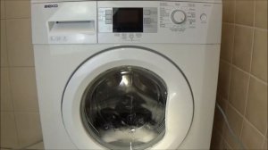 eco Clean program BEKO WMB 51441 Washing machine - washing jeans, lavadora, example movie #130
