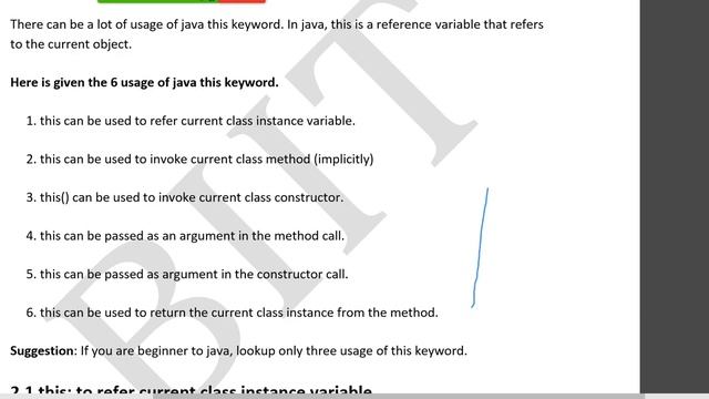 use of this to call methods in java | Week 08-i смотреть онлайн