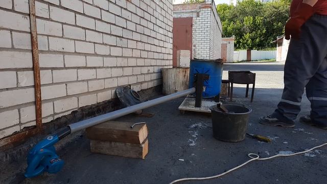 Делаю отливку круг 100 плавка на углях. смотреть онлайн