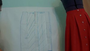 Моделирование юбки на основе прямой