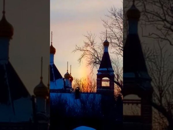 Чудо в Крещенский Сочельник! Радуга над Владимирским женским монастырём!