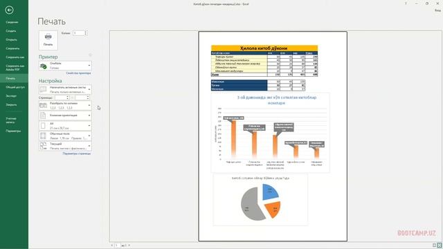 32-ДАРС. EXCEL ДА ПРИНТЕРДАН ЧОП ЭТИШДАН АВВАЛ СОЗЛАШ АЛБОМ ШАКЛ EXCELDA CHOP ETISHDAN AVVAL SOZLAS смотреть онлайн