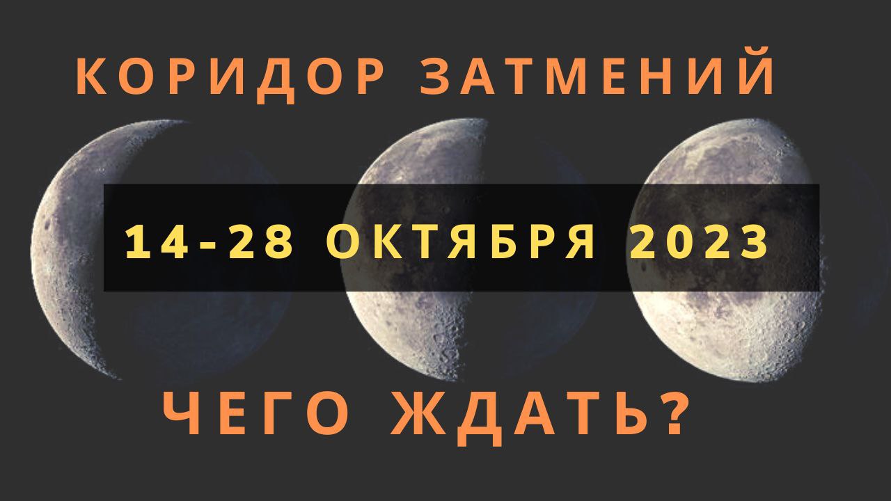 КОРИДОР ЗАТМЕНИЙ 14-28 ОКТЯБРЯ 2023