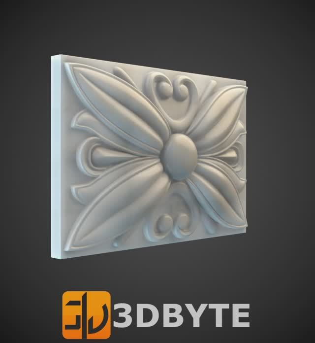 #3dmodel - Square #decor 16 || Квадратный декор 16 #3dbyte #3dprint