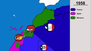 History of Morocco 1900 - 2021 Countryballs