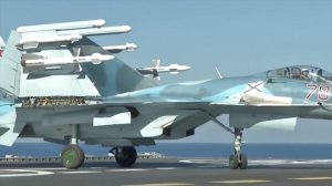 ТАВКР “Адмирал Кузнецов”. Полёты Су -33.