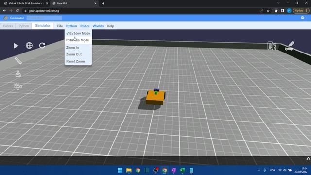 SIMULADOR DE ROBÓTICA ONLINE E GRATUITO (LEGO, FLL, PYTHON) - INTRODUÇÃO смотреть онлайн