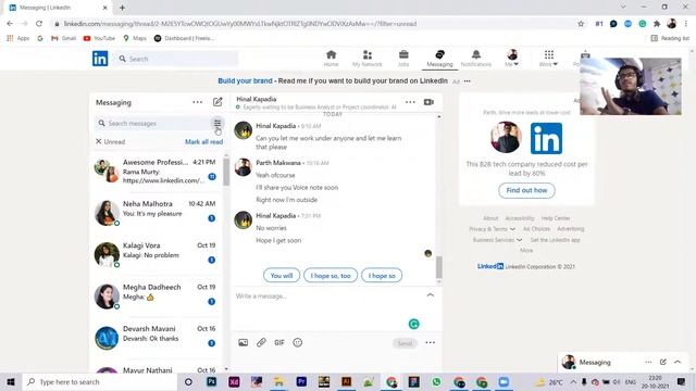 Read skipped message | Message Filter on LinkedIn | LinkedIn Course - 11 смотреть онлайн