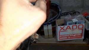 Установка  передней вилки с 12” дюймовым колесом от  STELS TACTIC на скутер  HONDA DIO AF 34