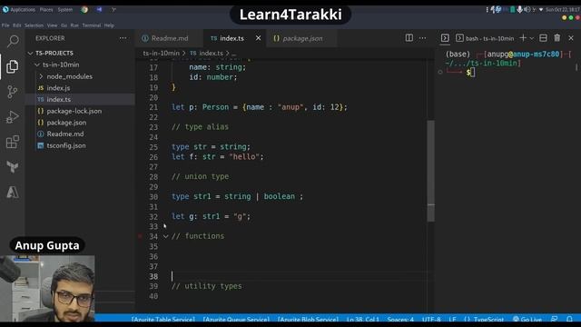 Typescript for Beginners in 10 minutes