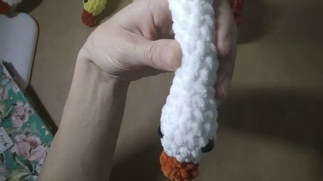 МК Гусь-тянучка крючком
