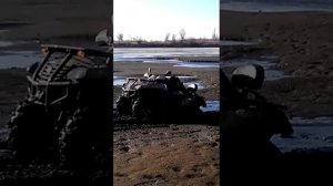 Квадроцикл cf-moto x6 в болоте