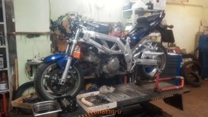 Снимаем двигатель с Suzuki SV1000 за 7 минут.  Осторожно, таймлапс )))