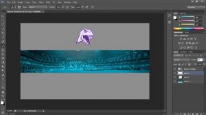 How to Make a Clean FIFA GAMING Banner in Photoshop (CS6/CC) 2017