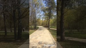 Парк " Сад будущего " . Москва . Россия. 24 апреля 2023 года. Метро «Ботанический сад» .