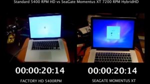 Apple MacBook Pro - Seagate Momentus XT Hybrid HDD vs Standard 5400 RPM HDD