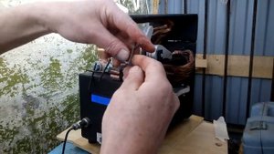 Сварка проволоки встык на самодельном  аппарате контактной сварки.