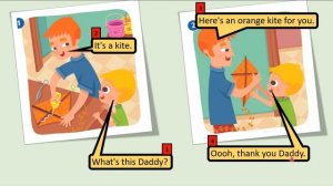 Kid's Box Starter - Unit 4 - My Toys - Giving - Trevor's Values. With comic dialogue box.