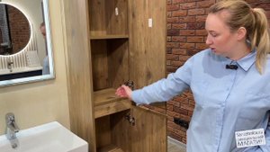 Сантехника.ру Шкаф-пенал для ванной Aquanet Nova Lite, 35 см, дуб рустикальный, 00249522