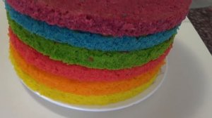 Торт "Радужный". Торт на Детский День Рождения