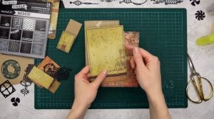 Скрапбукинг/мастер-класс: простая мужская открытка своими руками.