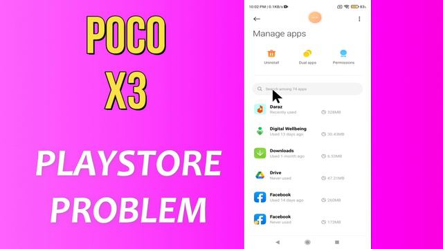 POCO X3 Play Store Problem || Play Store Not working || Play store issue fix смотреть онлайн
