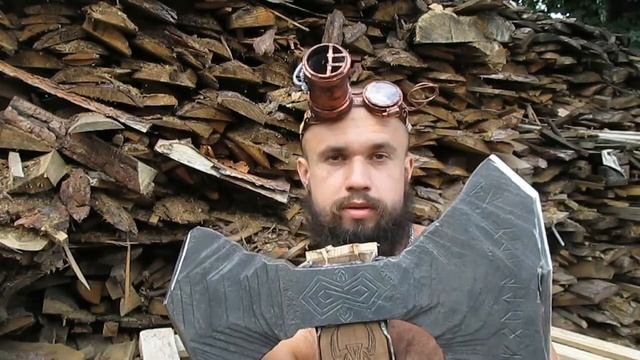 Как насадить Топор на Топорище. Старинный гномский метод.
