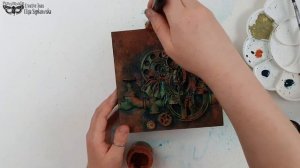 Treasure box - mixed media tutorial by Olga Sępkowska Letike