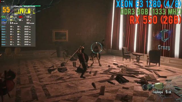 Devil May Cry V на E3-1280/DDR3 8GB/RX 550 (2GB) смотреть онлайн