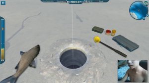 Играю в игру Ice Lakes.Словил судака на 3.400 кг