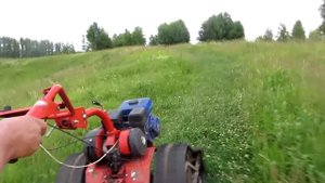 Покатушки летом на гусеничном мотоблоке