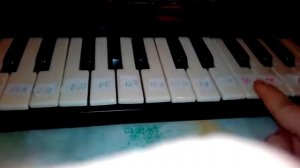 Лёгкая мелодия на пианино) для начинающих