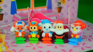 Five Little babies jumping on the bed lollipop animals Learn Number Nursery rhymes Songs