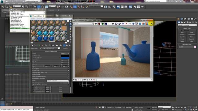 МАТЕРИАЛ V-RAY ПОКРАШЕННОЕ ДЕРЕВО